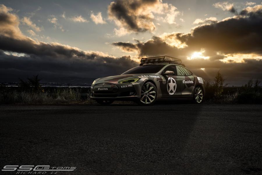  Tesla Model S TeslaVets Project by SS Customs 2014 года  (фото 12 из 14)